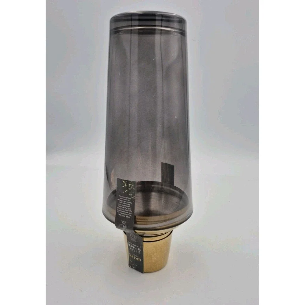 Brooklyn Steel Co Glass W/metal Top Cocktail Shaker  - Glass Pre-owned Never Usd
